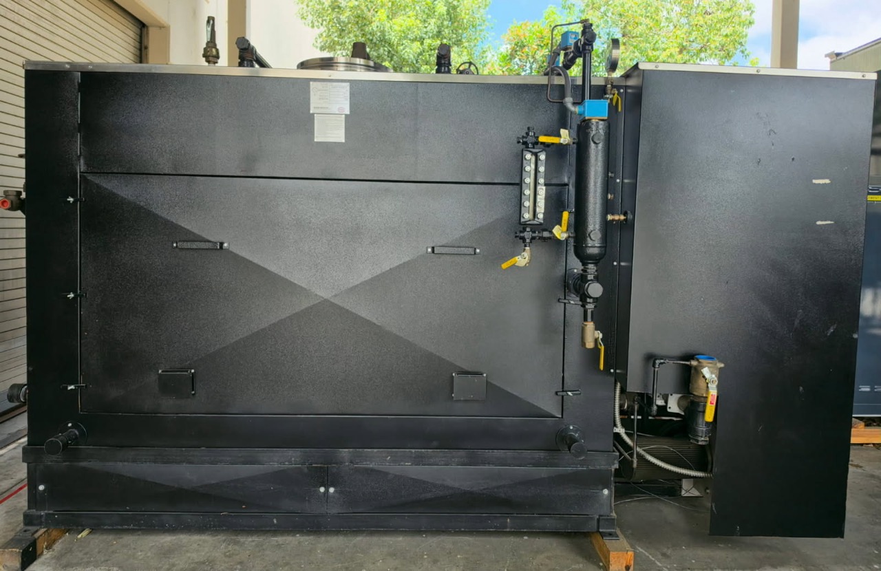 Parker Dual 48 HP Low NOx Steam Boiler System, 2022 - (2) Model 48L Boilers, 150 PSI, Complete Package
