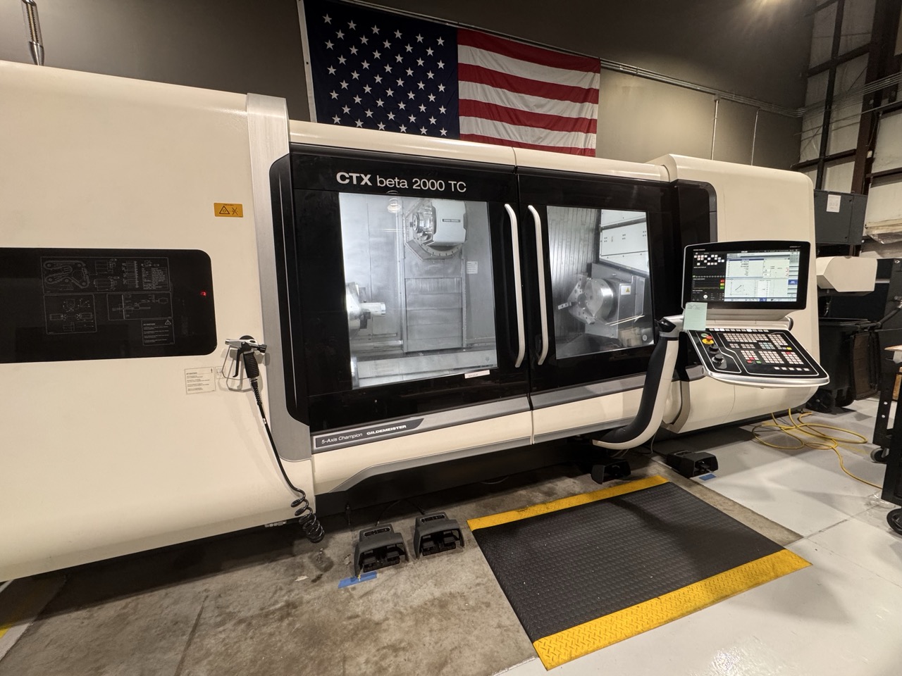DMG Mori CTX Beta 2000 TC Multi-Axis CNC Lathe, 2021 - Through Spindle Coolant, Chip Conveyor, Tailstock, Renishaw Probe