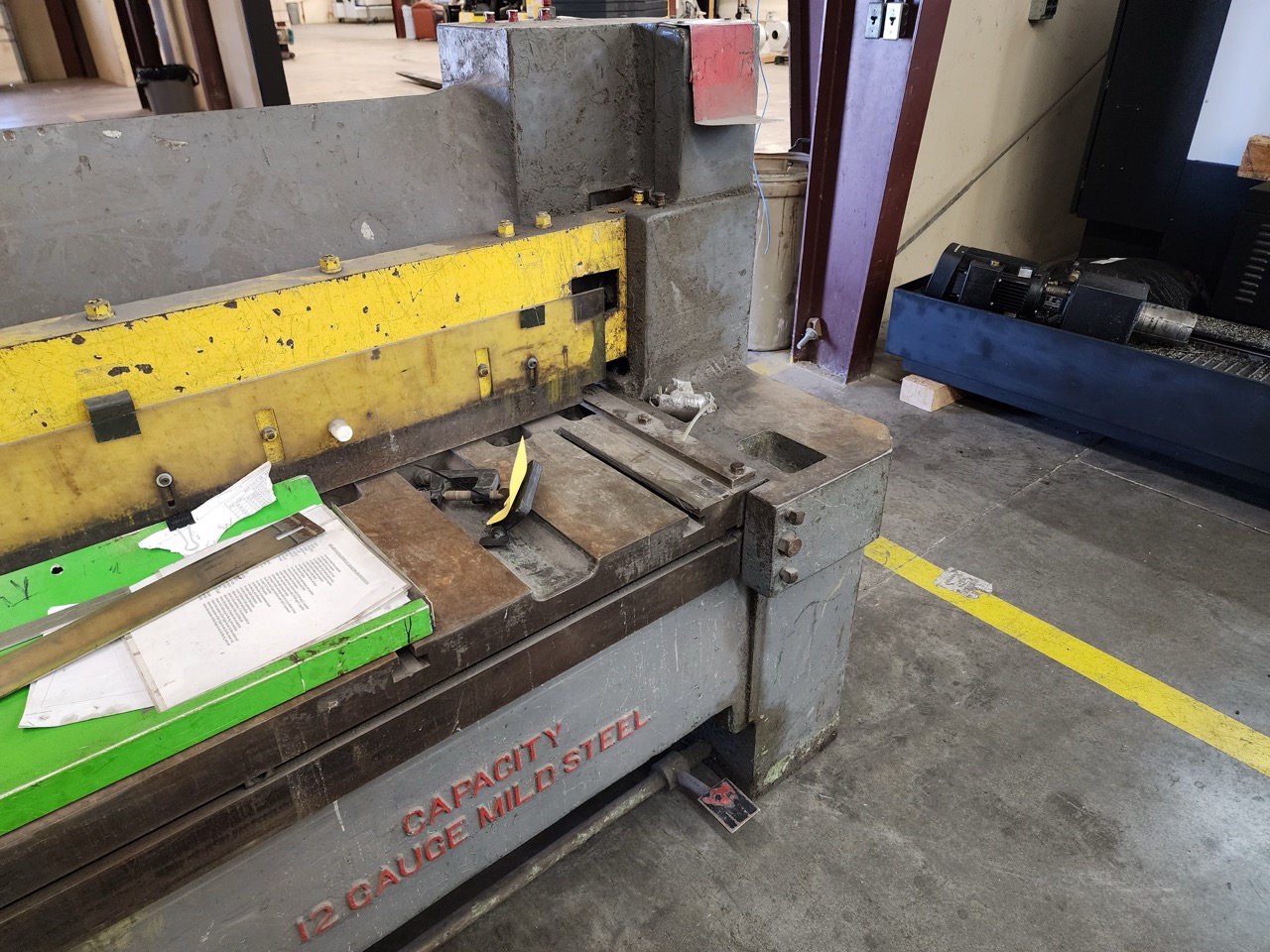 12Ga x 12' Niagara 612 Mechanical Shear - Front Sheet supports, Cnc Backgauge - Image 12