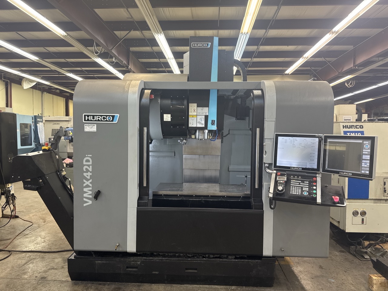 Hurco VMX-42Di CNC VMC, 2019 - WinMax Software, Chiller, Low Hours, Under Power Ready for Inspection - Image 2