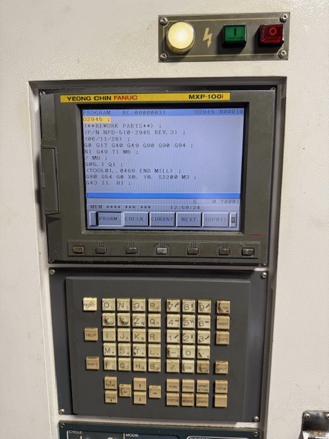 YCM XV-1020A VMC, 2008 - Fanuc Control - Image 2