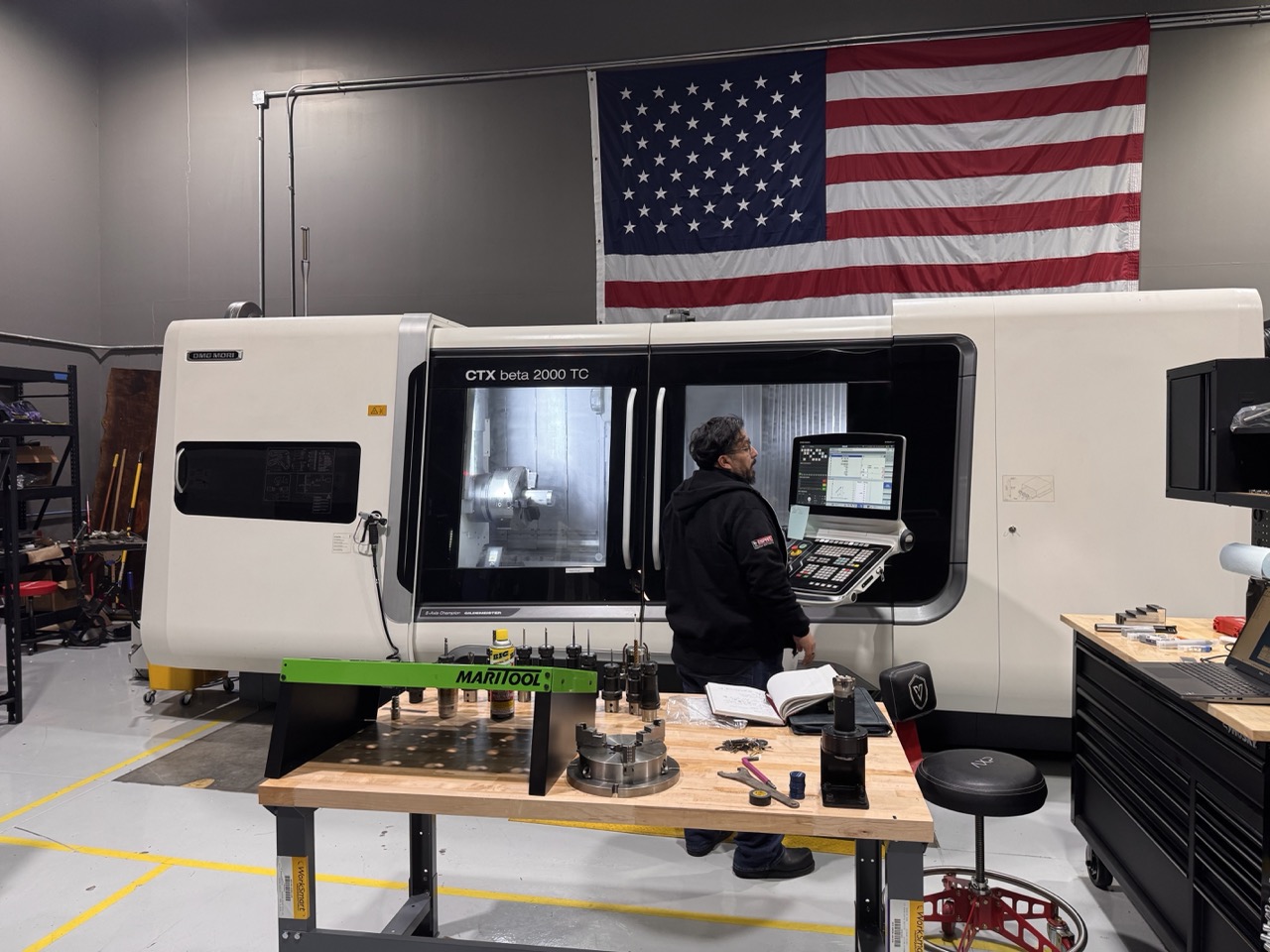 DMG Mori CTX Beta 2000 TC Multi-Axis CNC Lathe, 2021 - Through Spindle Coolant, Chip Conveyor, Tailstock, Renishaw Probe - Image 2