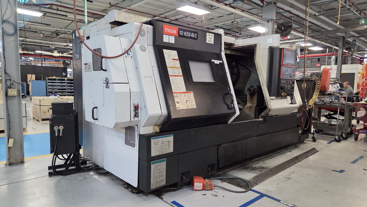 Mazak QTN 450-II CNC Turning Center;2006-Tool Setter, 24 Station Turret, Mist collector - Image 2