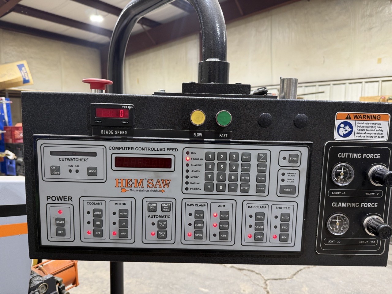 12.75" x 12.75" Hem Saw H90A-C Automatic Bandsaw, 2018 - Image 3