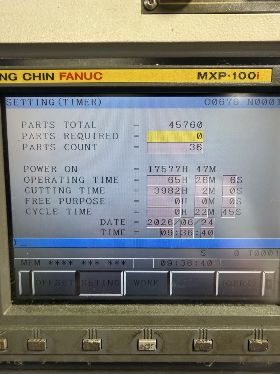 YCM XV-1020A VMC, 2008 - Fanuc Control - Image 5