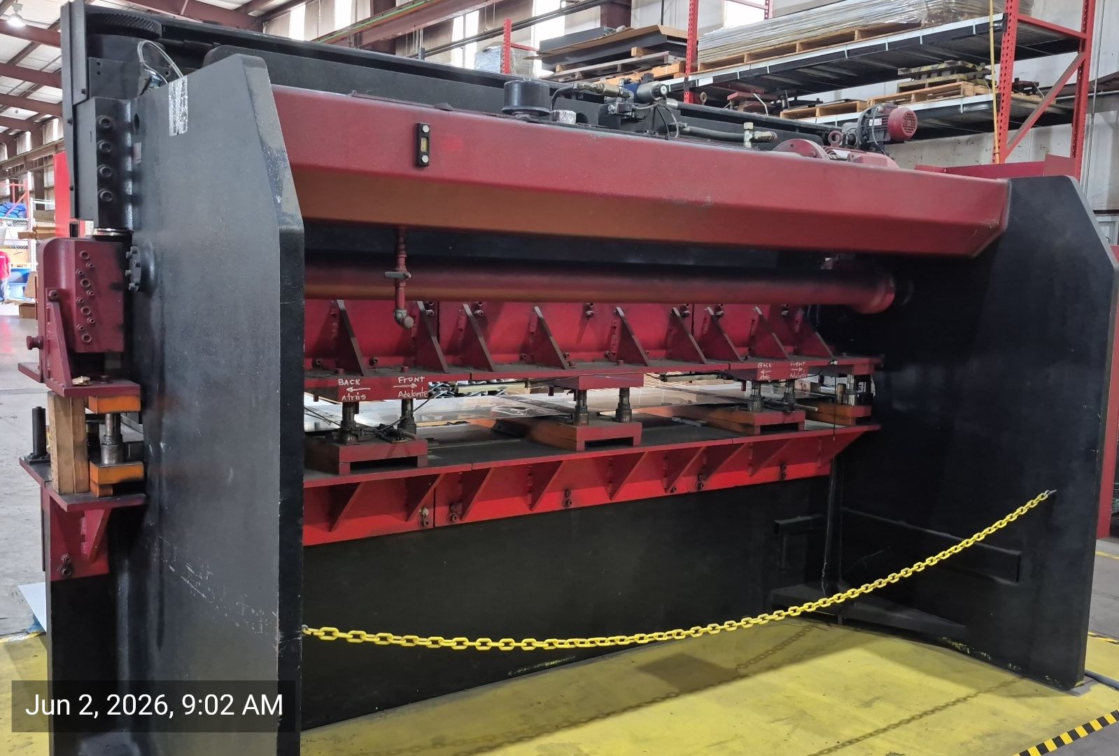 150 Ton x 12' Haco-Atlantic HDE150-12 Hydraulic Press Brake, 1991 - Image 6