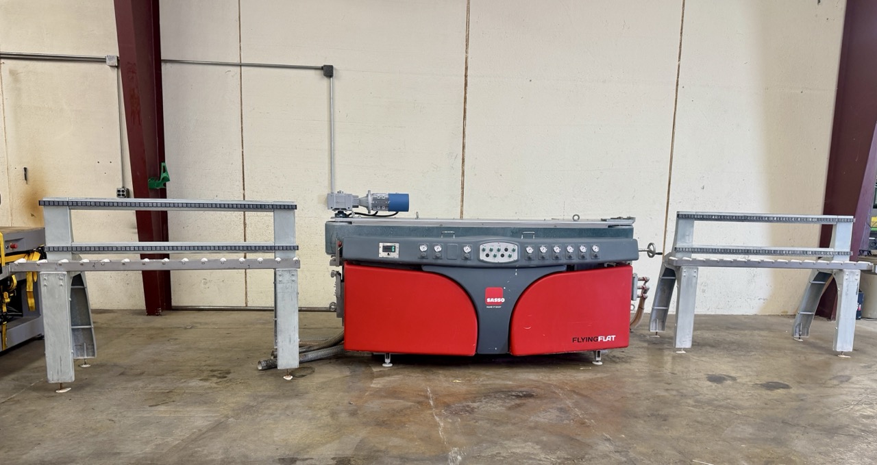 Sasso Flying Flat 7-2 Vertical Edge Polisher, 2024 – 7 Polishing Heads, 2 Bevel Heads
