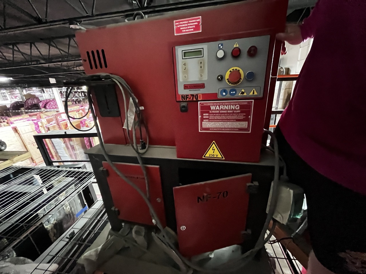 Nargesa NF-70 End Hot Wrought Iron Machine, 2014 - Digital Control, Adjustable Back Gauge, Standard Tooling - Image 8