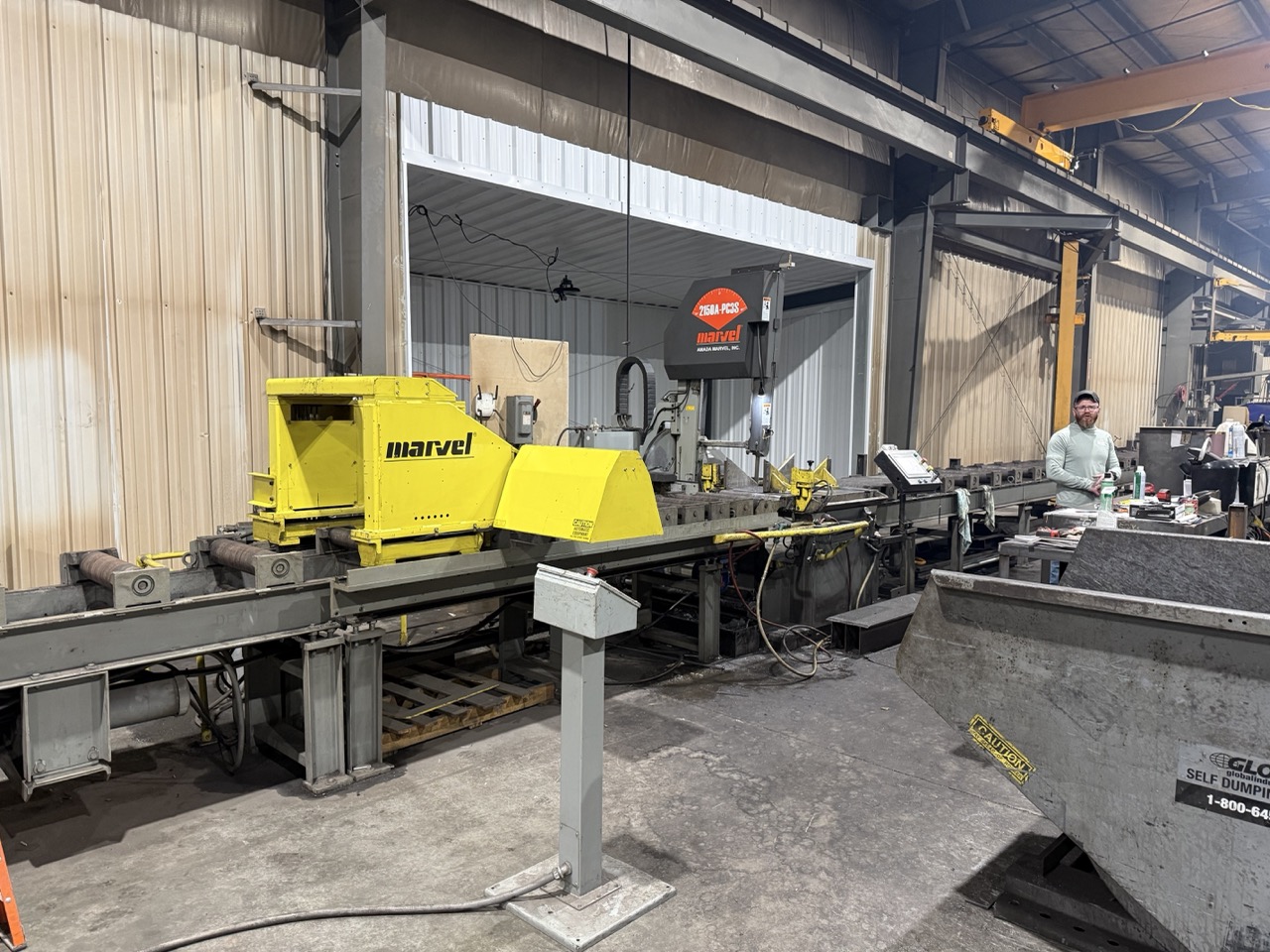20" x 25" Amada Marvel 2150A-PC3S-60 Vertical Saw, 2020 - Entire Material Handling System Included - Image 4
