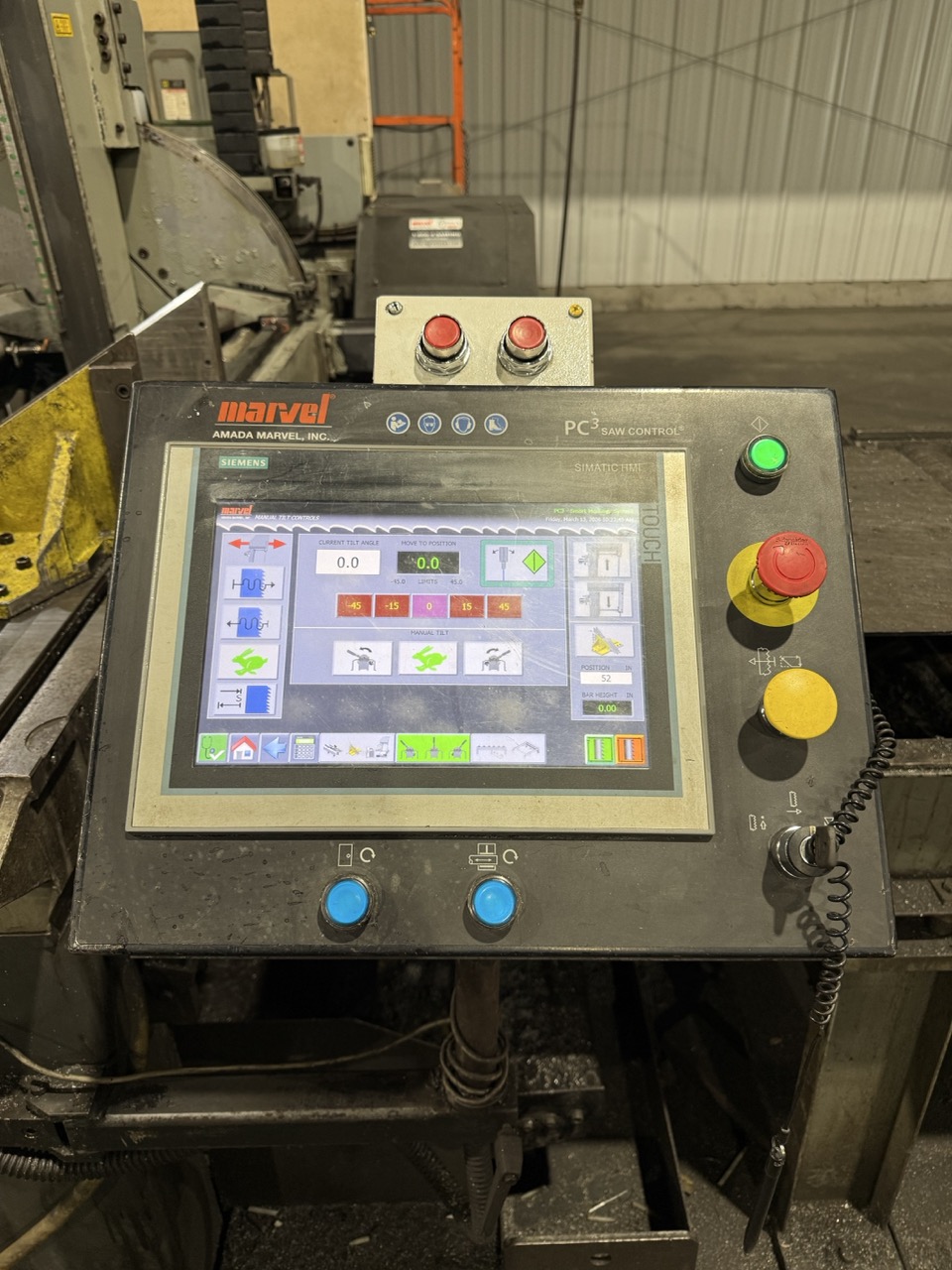 20" x 25" Amada Marvel 2150A-PC3S-60 Vertical Saw, 2020 - Entire Material Handling System Included - Image 8
