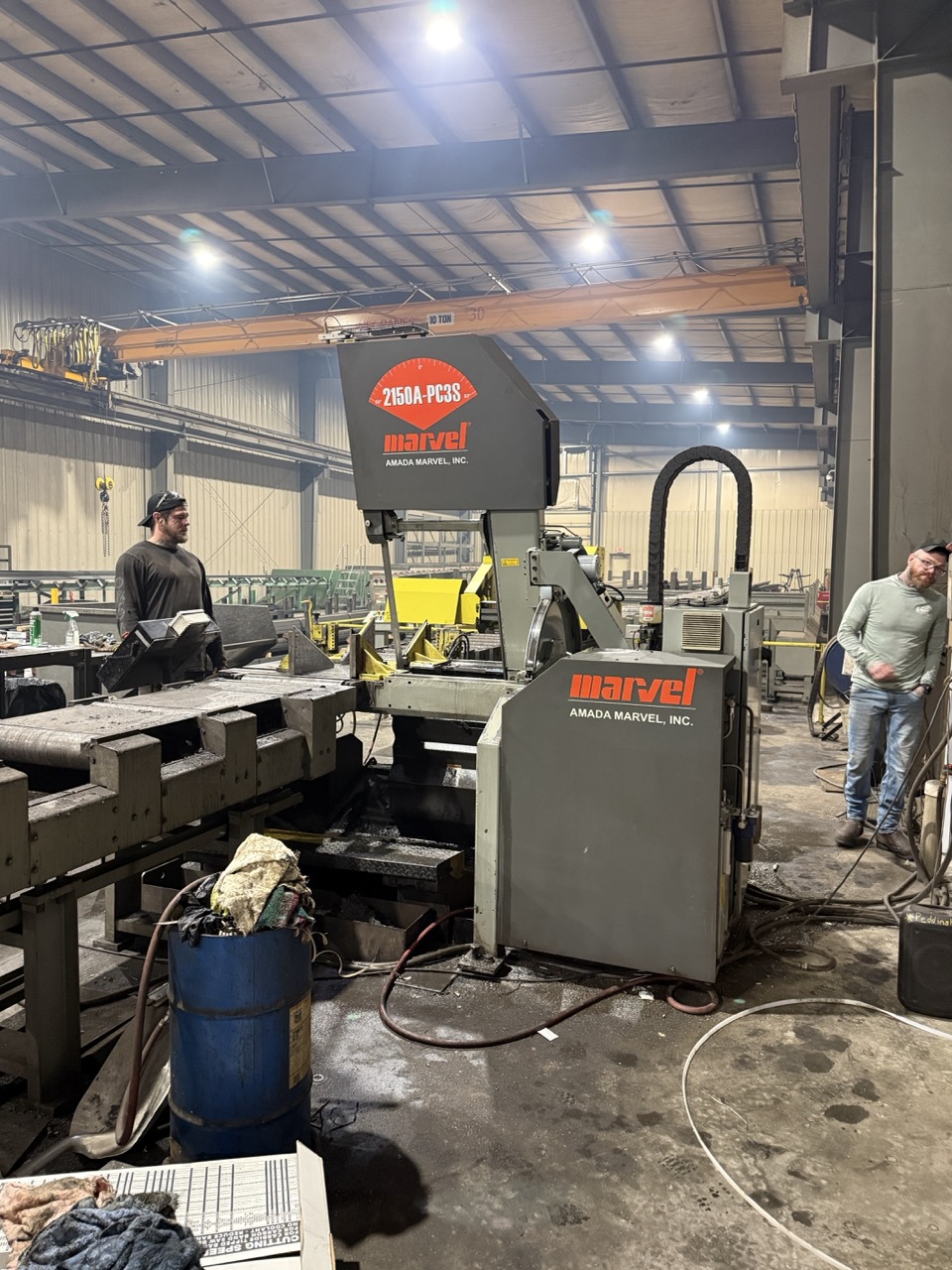 20" x 25" Amada Marvel 2150A-PC3S-60 Vertical Saw, 2020 - Entire Material Handling System Included - Image 12
