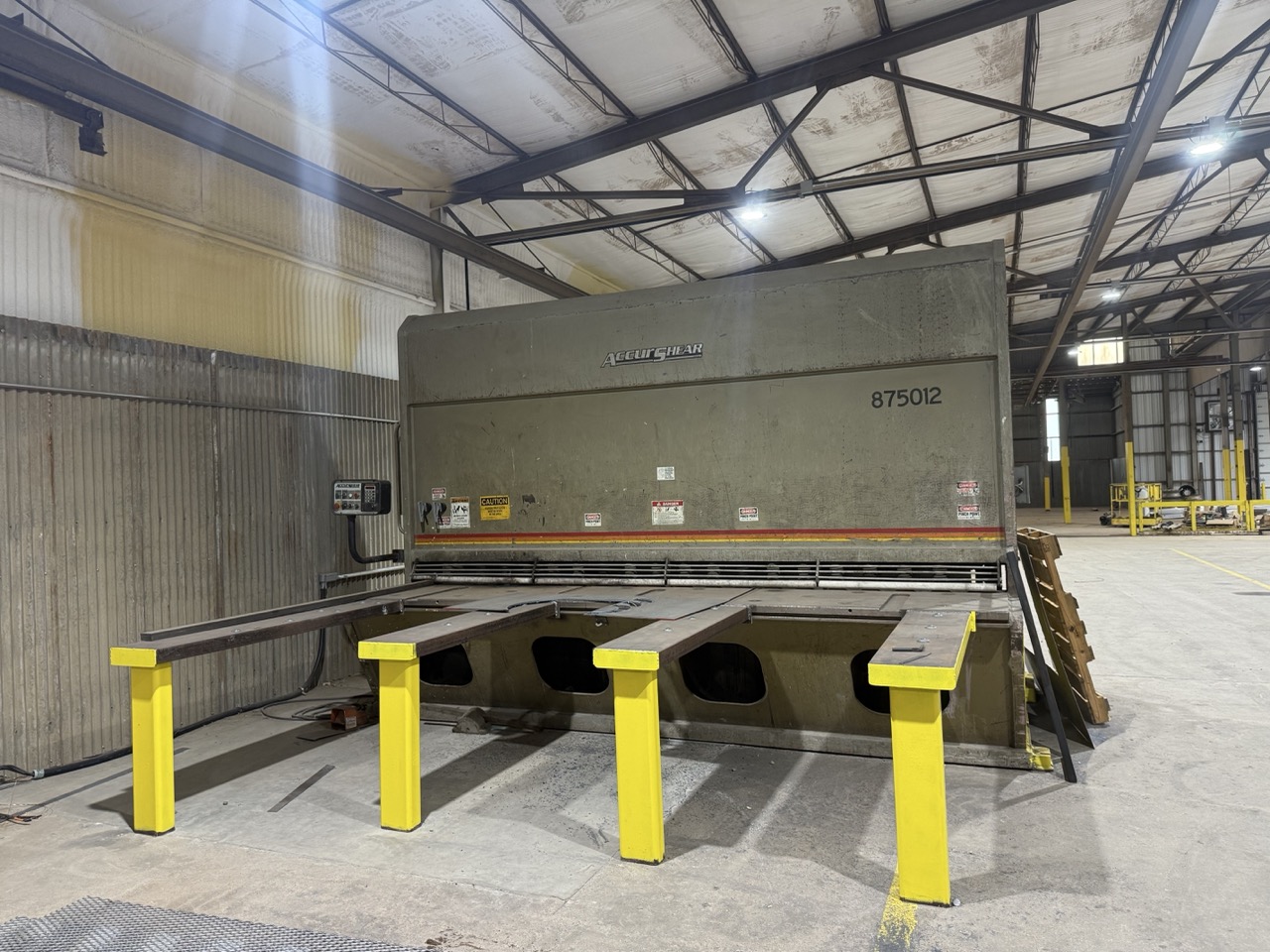 3/4" x 12' Accurpress 875012 Hydraulic Shear, 2001
