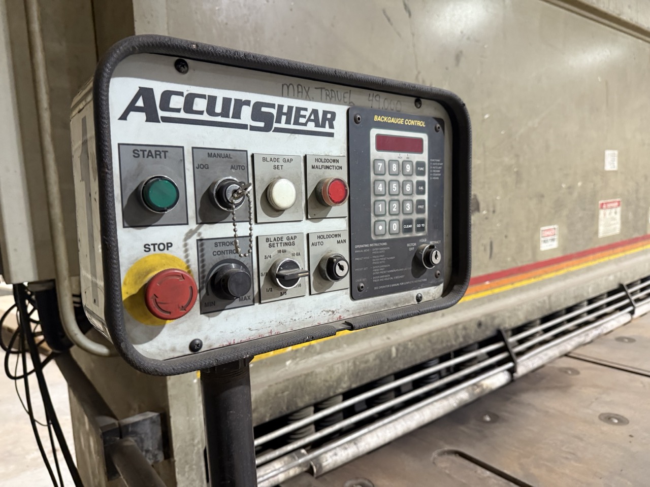 3/4" x 12' Accurpress 875012 Hydraulic Shear, 2001 - Image 3