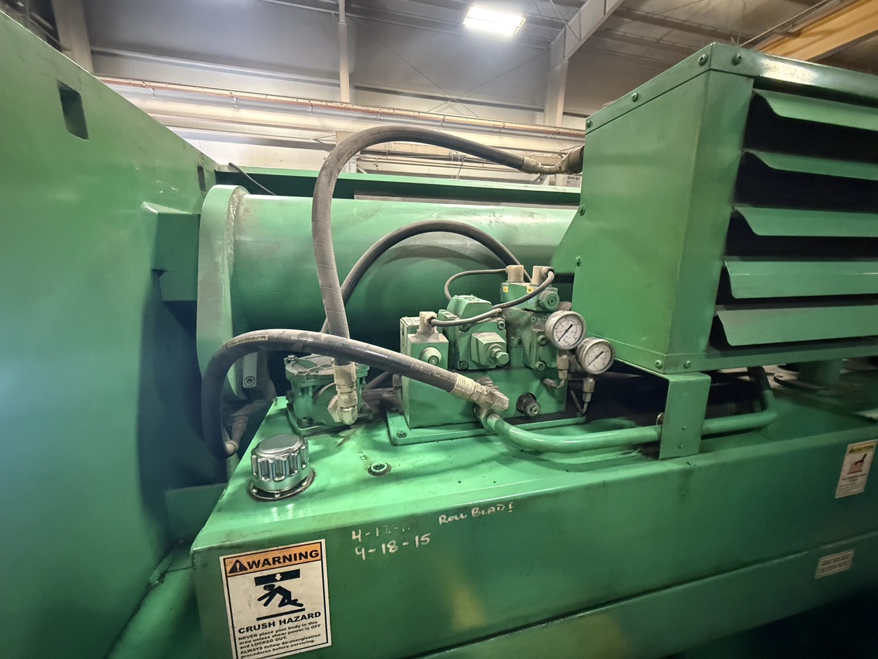 1/2" × 8' Accurshear 85008 Hydraulic Shear, 1999 - Backgauge - Image 7