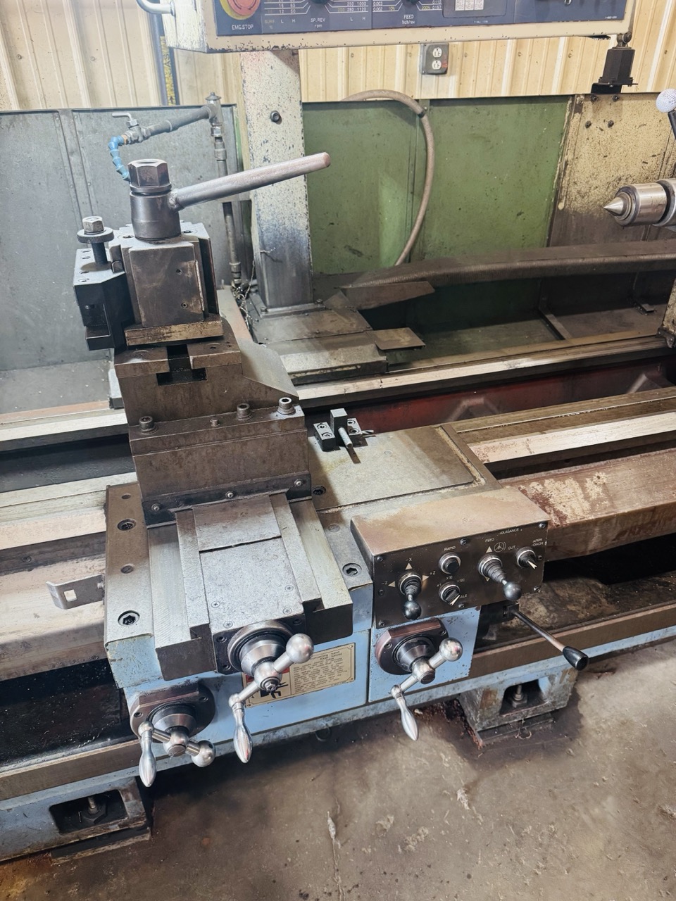 157.5" Dainichi DL75x400 Engine Lathe, 1996 - Fanuc CNC Control, Tailstock, Steady Rests - Image 5