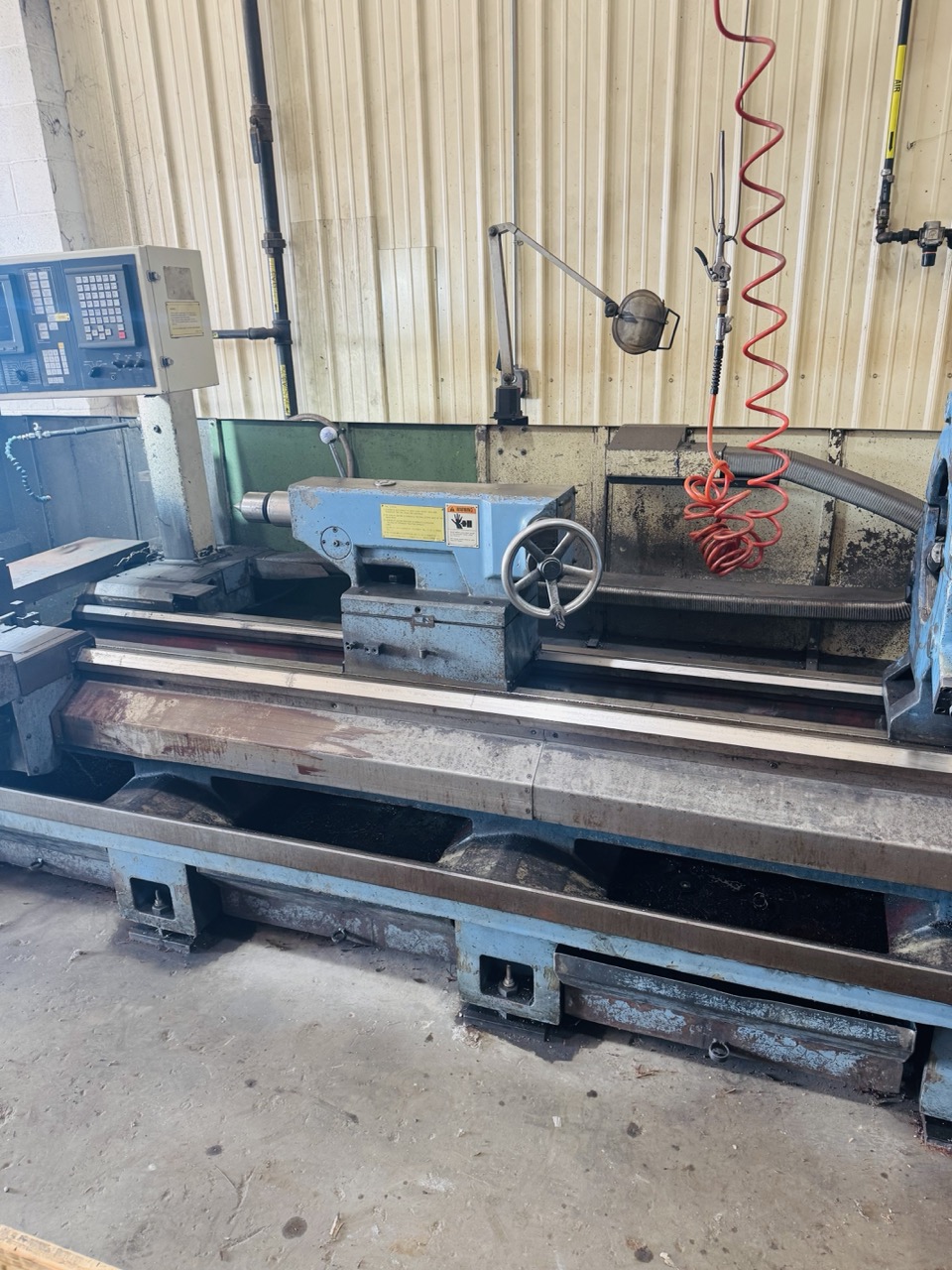 157.5" Dainichi DL75x400 Engine Lathe, 1996 - Fanuc CNC Control, Tailstock, Steady Rests - Image 7