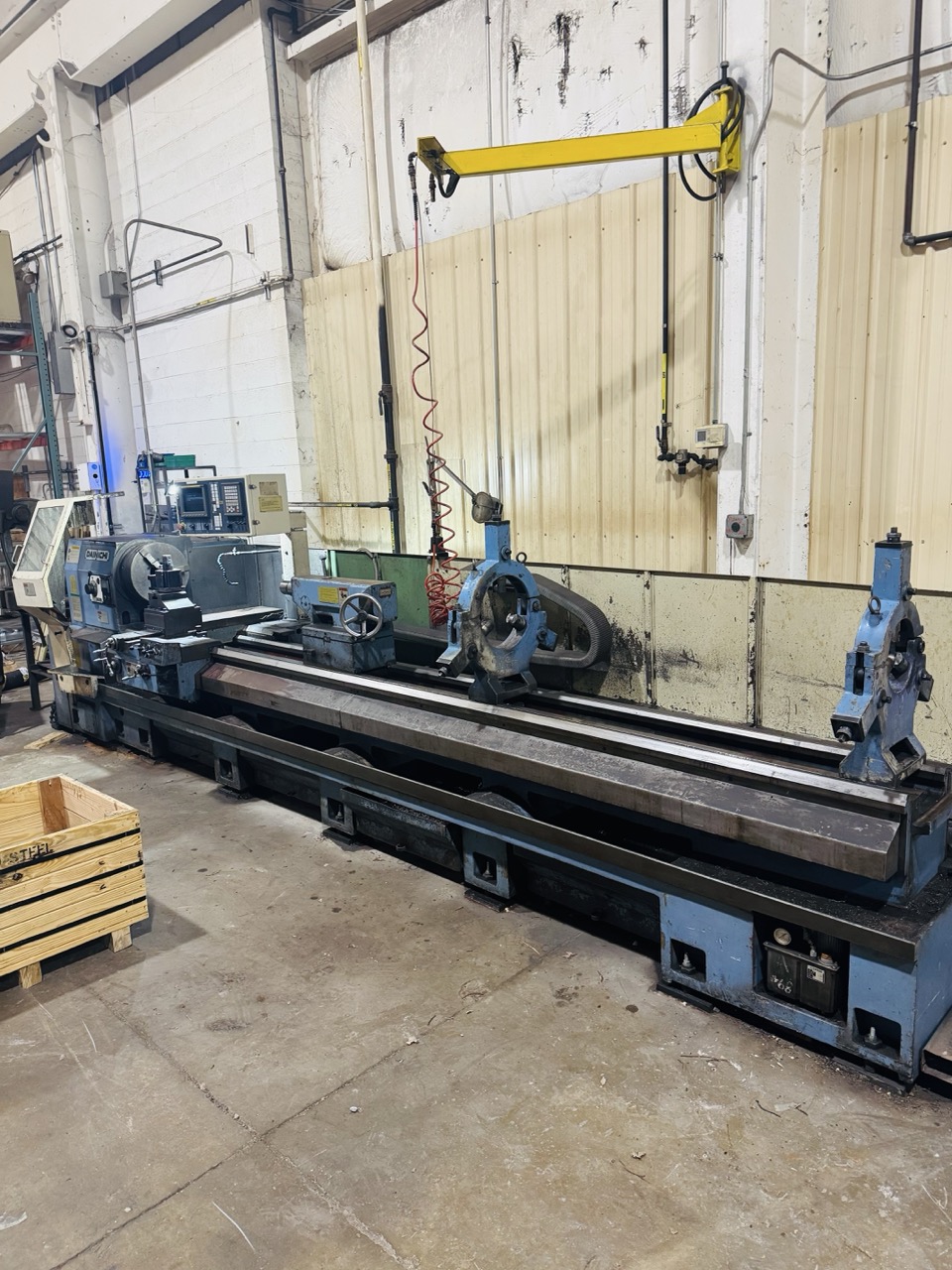 157.5" Dainichi DL75x400 Engine Lathe, 1996 - Fanuc CNC Control, Tailstock, Steady Rests - Image 8