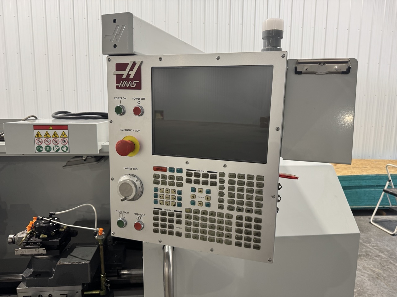 Haas TL-1 CNC Lathe, 2018 - 4 Station Tool Post, Tailstock, Rotating Coolant, Hand Wheels - Image 5