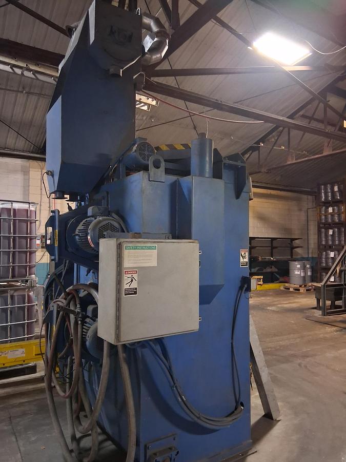 Wheelabrator SLH 2460 Shot Blast Machine | 24" Dia x 48" High | 2 Wheels |