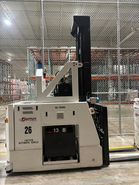 (x33) Egemin CBV 7607 LX Automated Guided Forklifts AGV, 5,300 LB Capacity, 300" Lift, 48V- Varying Hours
