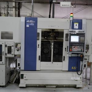 Muratec MW-120II CNC Lathe, 2020 - Twin Spindle, Twin Turret, Overhead Gantry Loader, Feeder Table, Part Conveyor