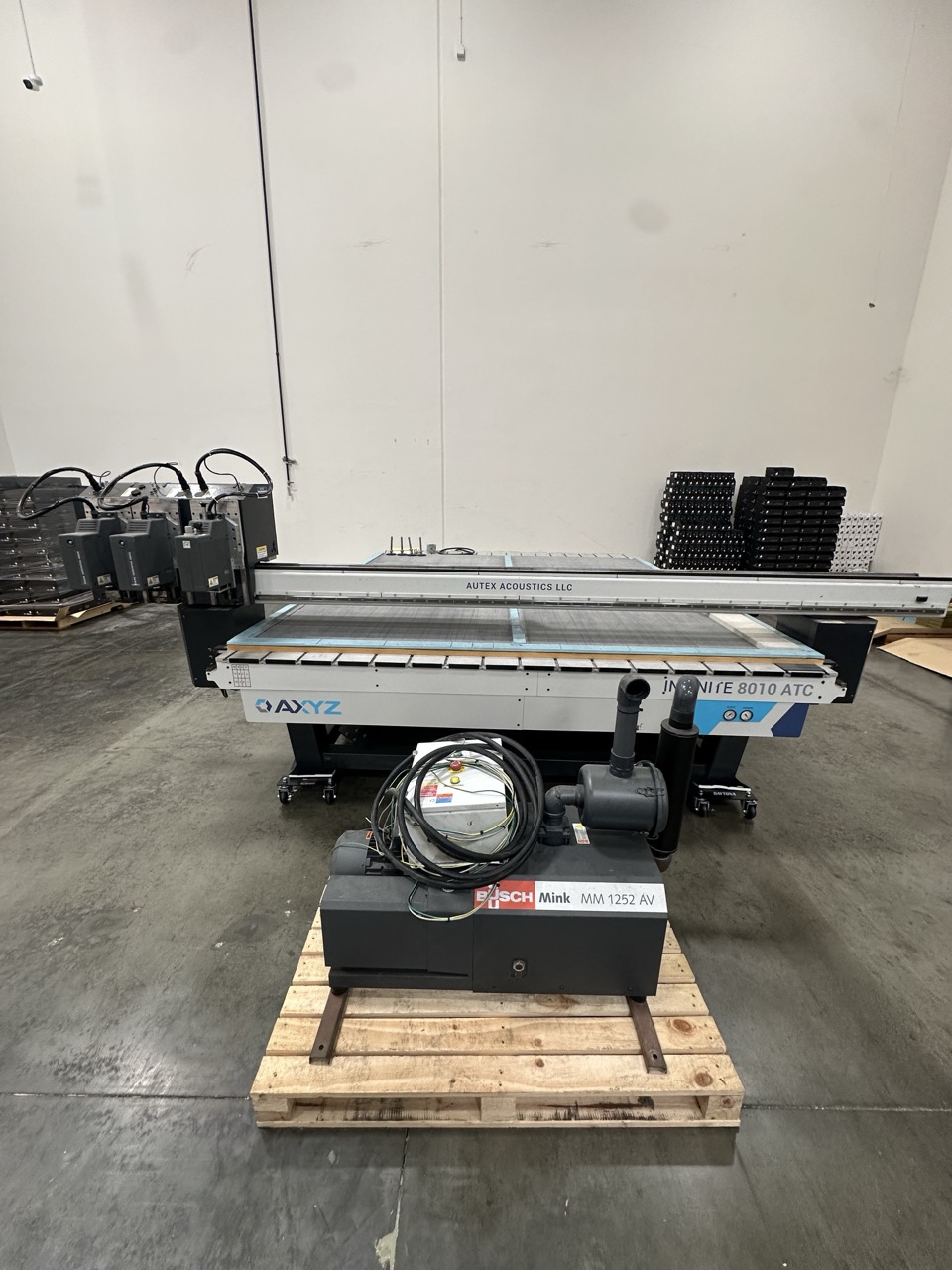 9' x 10' AXYZ Infinite 8010 CNC Router, 2019 - Vacuum Pump