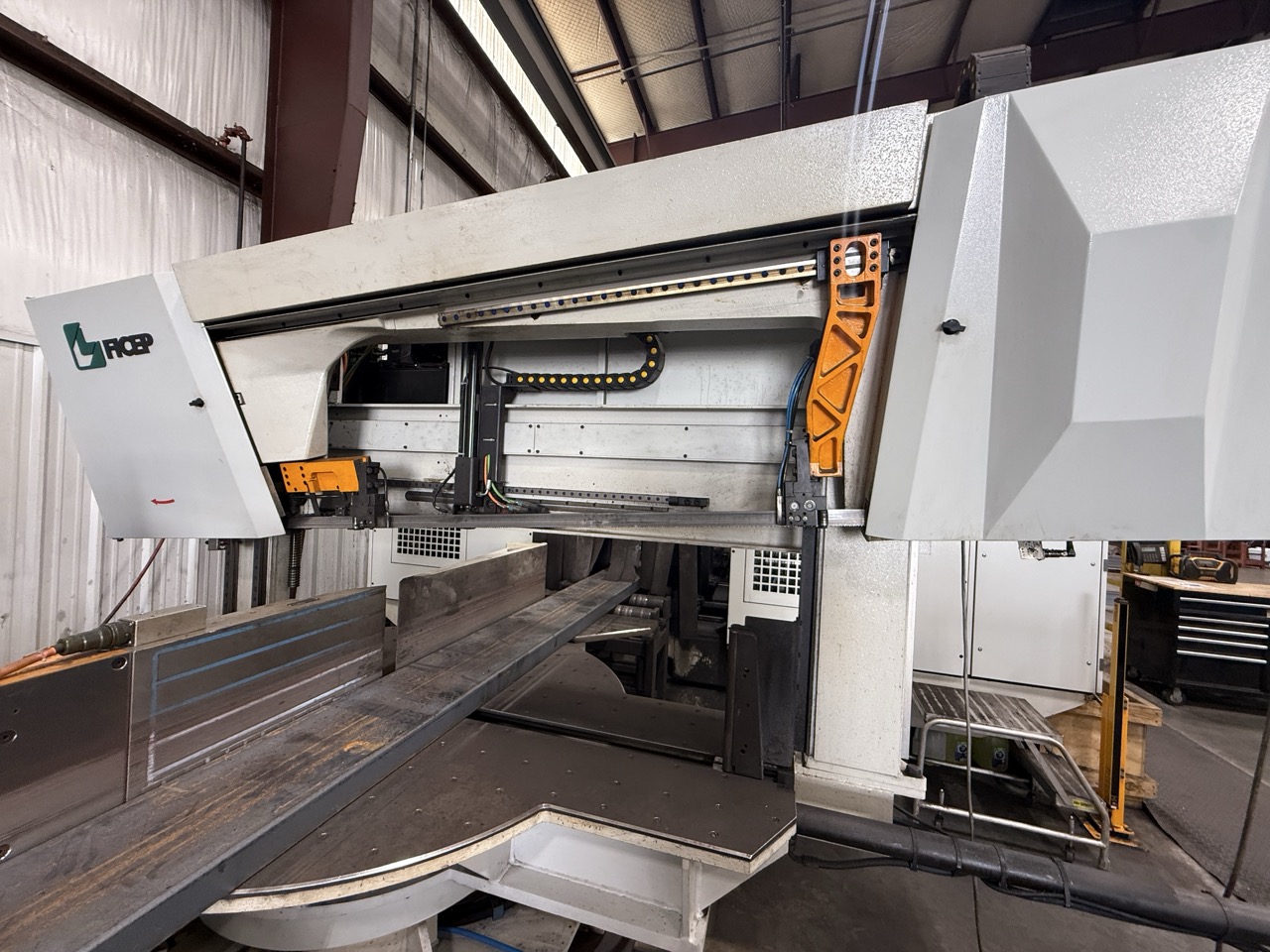 Ficep Valiant Steel Processing Line with 453 VLB Beam Drill & K100E Band Saw, 2021/2023 - Image 2