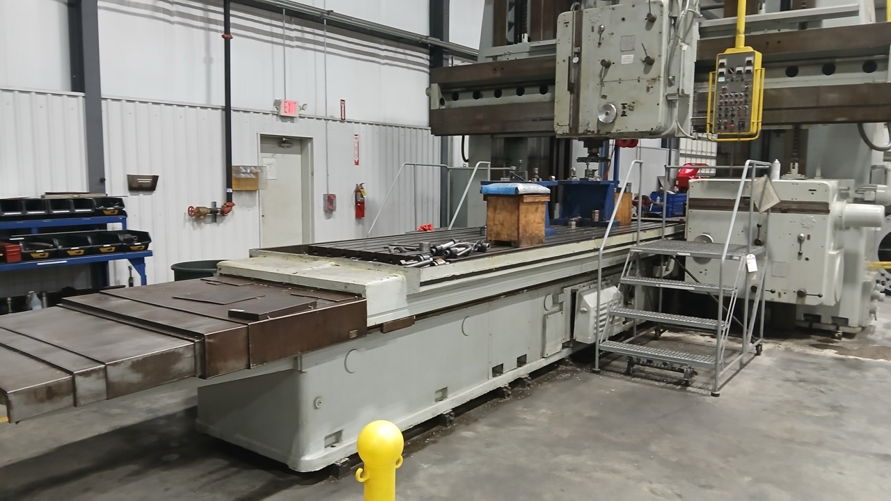 Kollman, 164" x 59" Table, MA 64 Planer Type Mill, 1962- Vertical and Horizontal Spindle. - Image 2