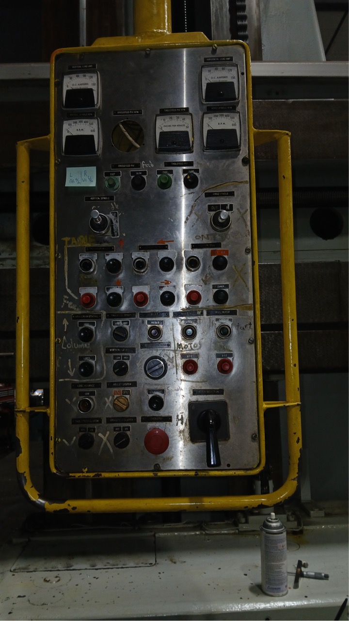 Kollman, 164" x 59" Table, MA 64 Planer Type Mill, 1962- Vertical and Horizontal Spindle. - Image 4