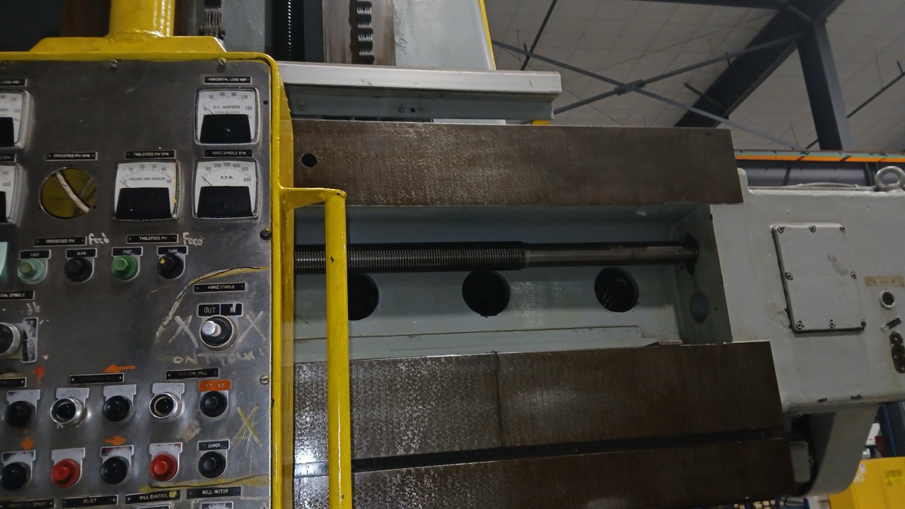 Kollman, 164" x 59" Table, MA 64 Planer Type Mill, 1962- Vertical and Horizontal Spindle. - Image 6