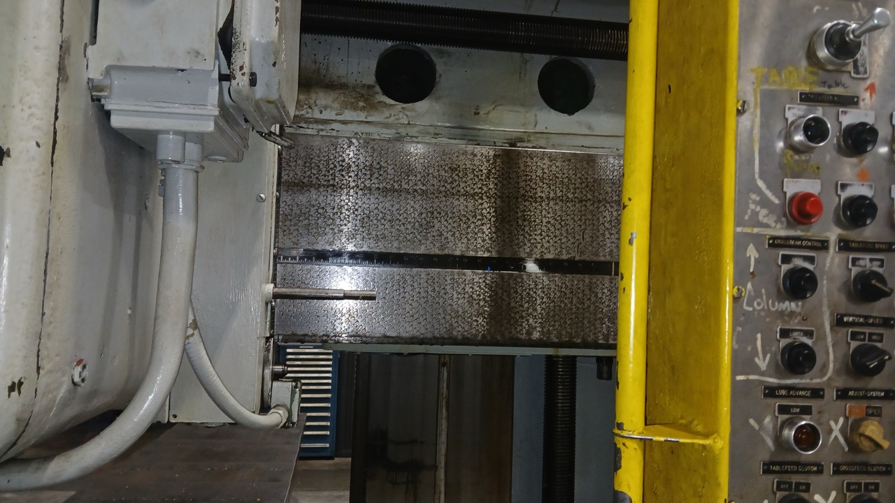 Kollman, 164" x 59" Table, MA 64 Planer Type Mill, 1962- Vertical and Horizontal Spindle. - Image 8