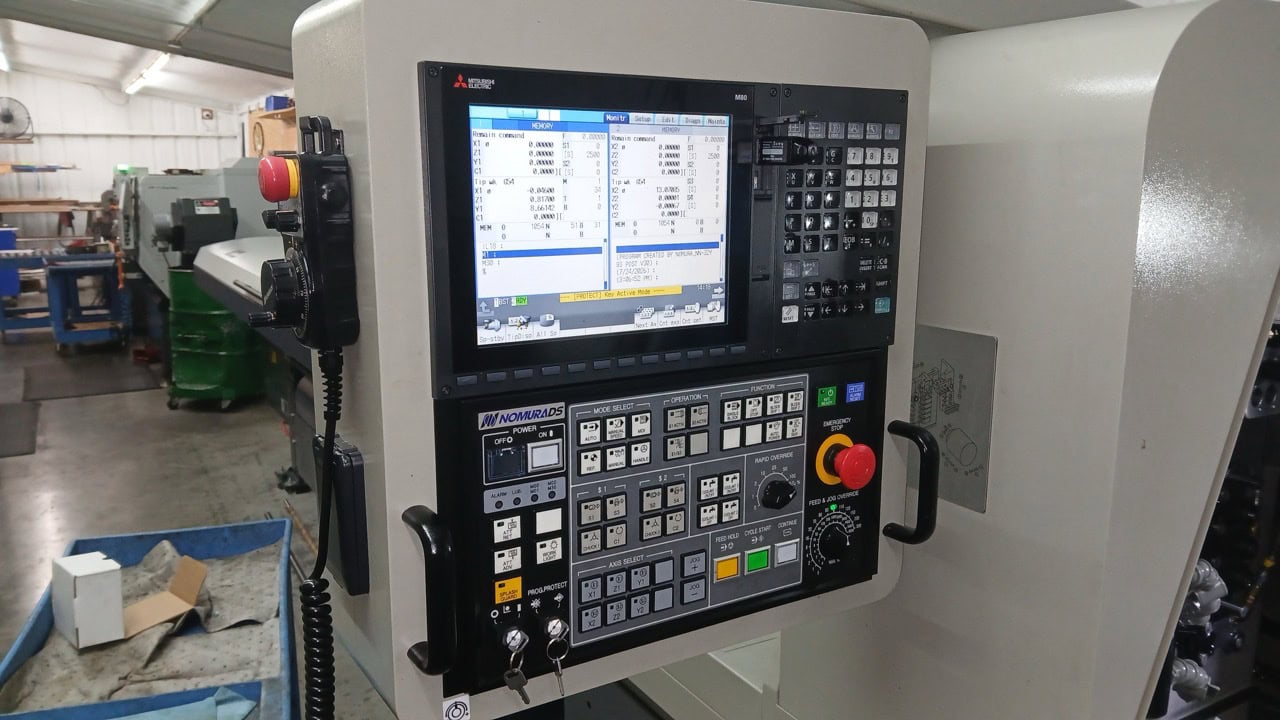 Nomura NN32YB3 CNC Swiss Lathe, 2022 - LNS Alpha 538 Bar Feeder, TRI-MIST 850 G2 Mist Collector, High Pressure Coolant, LOW HOURS - Image 9