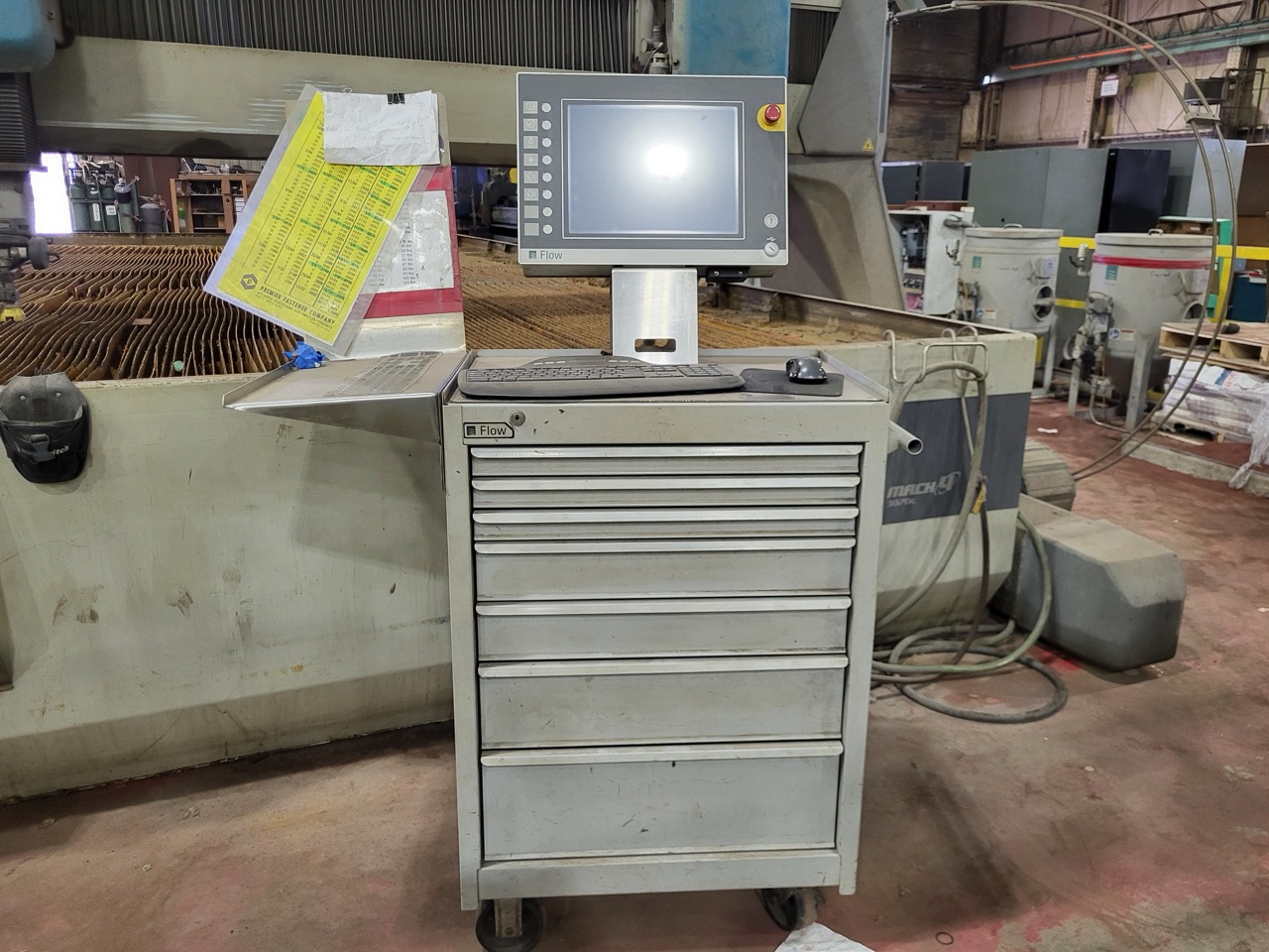 10' x 20' Flow M4C 3070C Dual Head Waterjet, 2015 - one 5 axis cutting head - Image 4