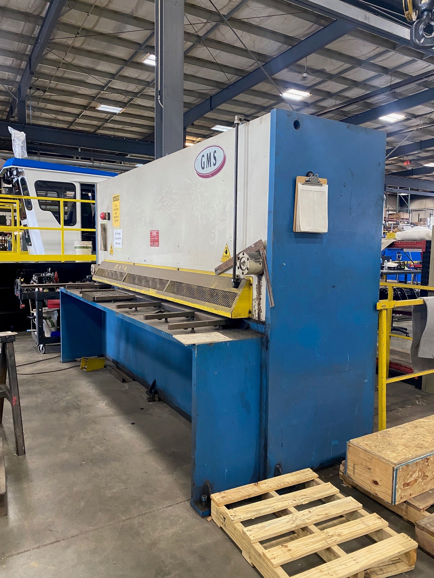 1/2" x 10' GMS GMV 3013 Hydraulic Guillotine Shear, 2002 - Backgauge - Image 3