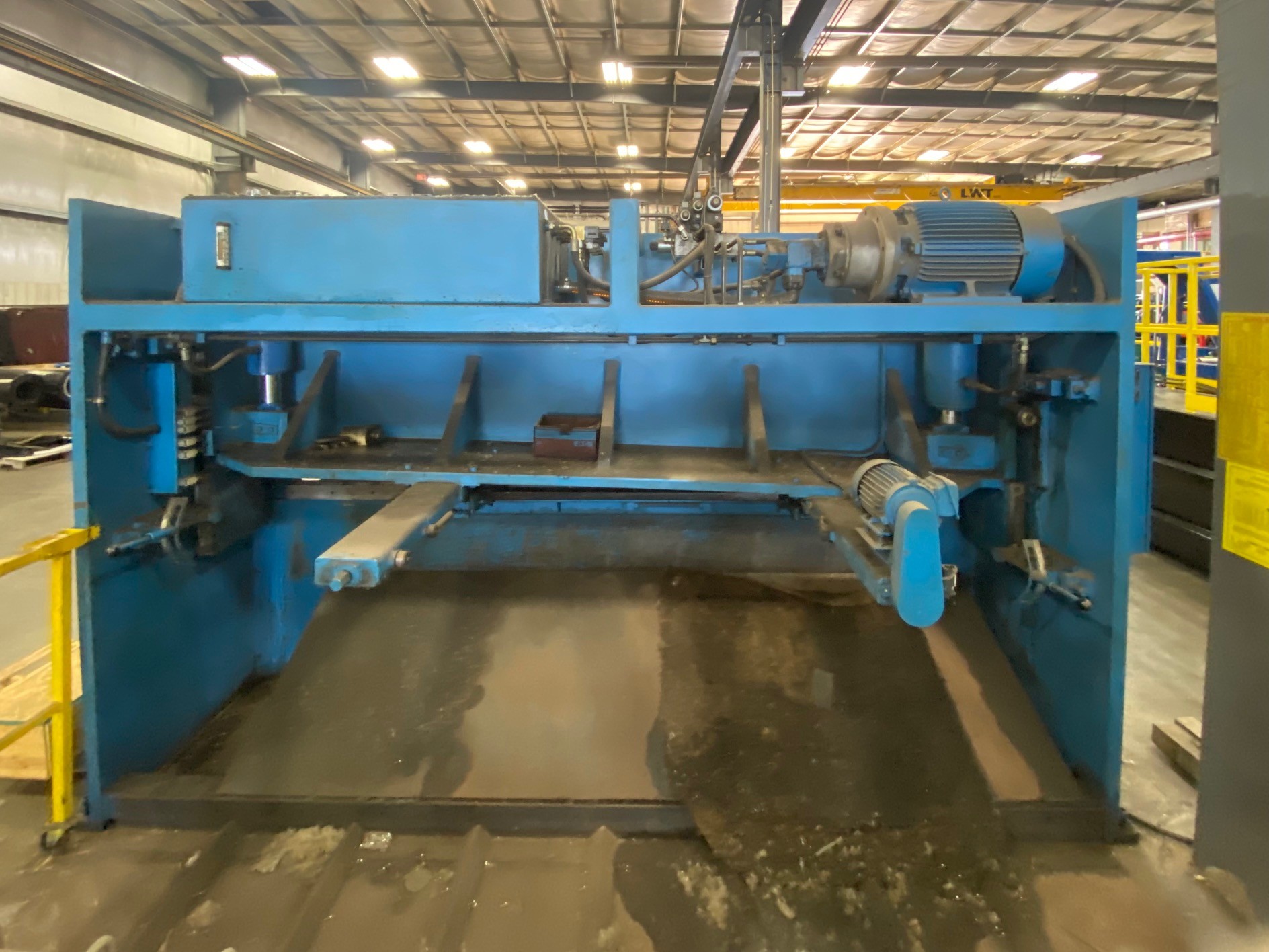 1/2" x 10' GMS GMV 3013 Hydraulic Guillotine Shear, 2002 - Backgauge - Image 4