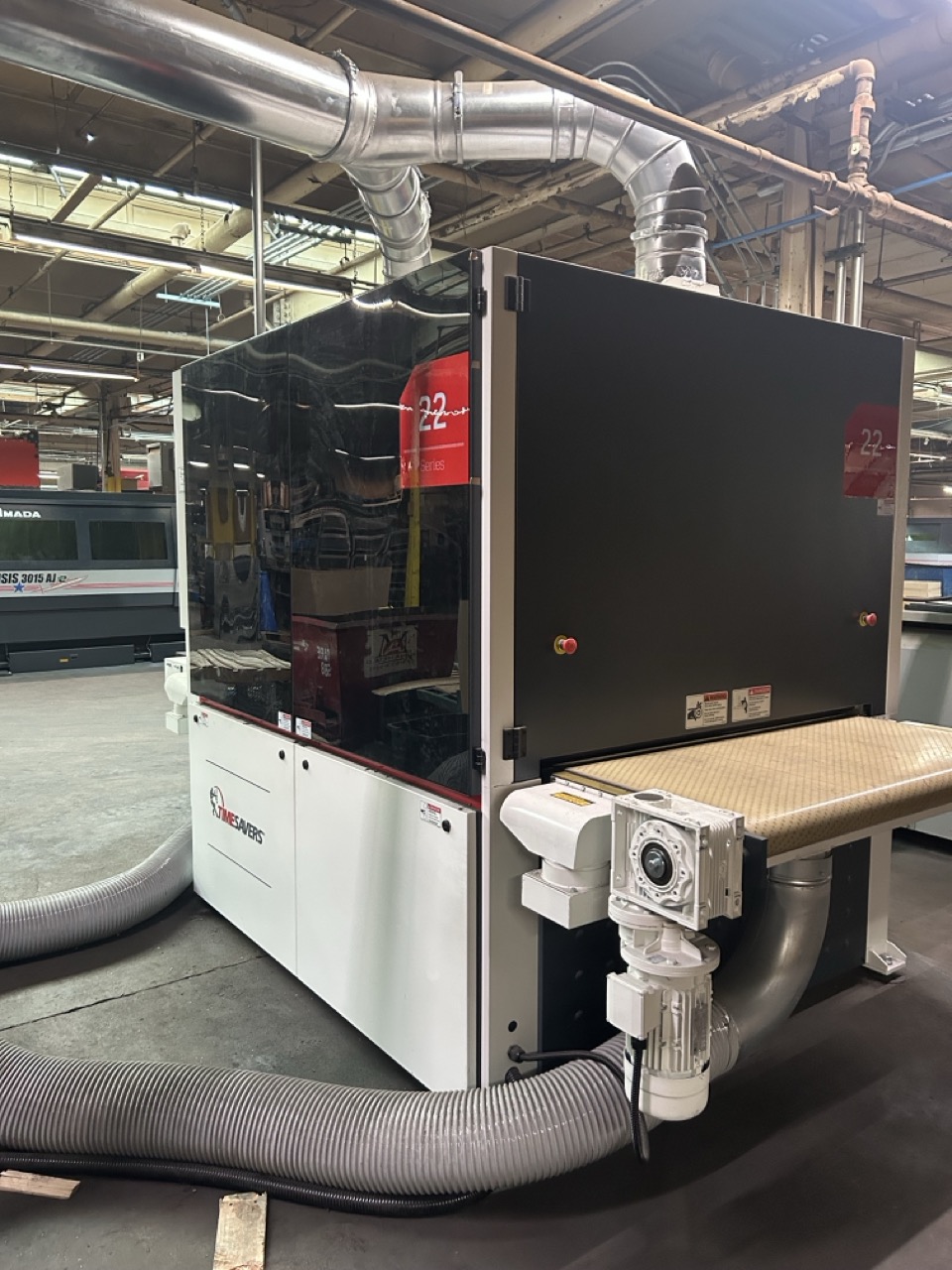 52" Timesavers 2211-05-9 Wide Belt Rotary Brush Deburring Machine, 2024 - Low Hours, Dust Collector, Extra Brushes - Image 2