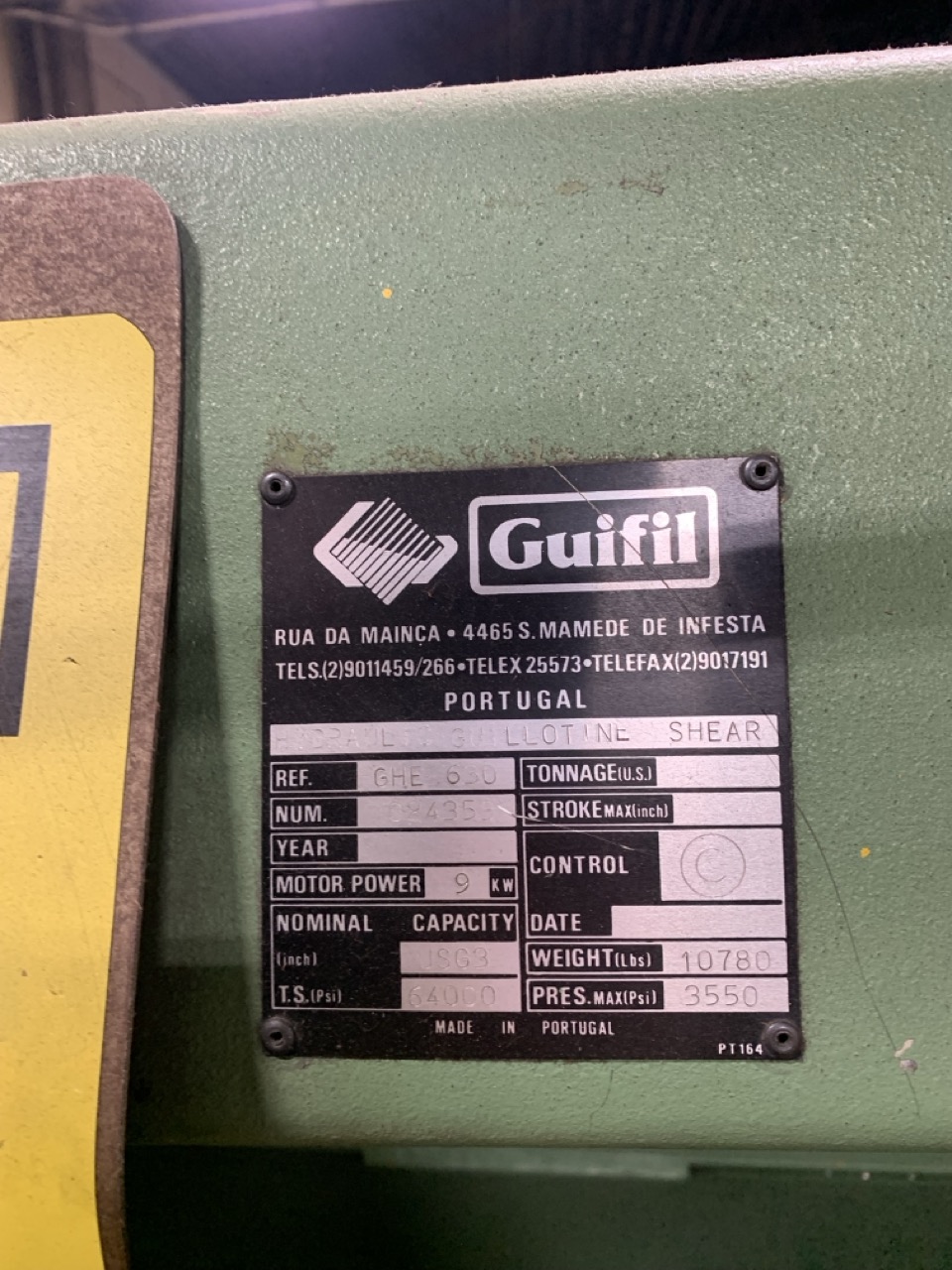 1/4″ x 10′ Guifil GHE 630 Shear- Power Backgauge, Video Available - Image 6