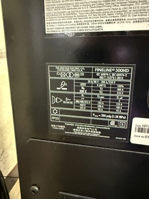 Lincoln Vernon MPM5-0348 Pipe Profiler, w/ Fineline 300HD power supply - Image 13