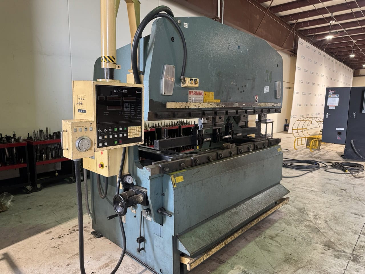 100 Ton x 8′ Amada RG-100S CNC Press Brake, 1987 – NC9-EX Control - Image 3