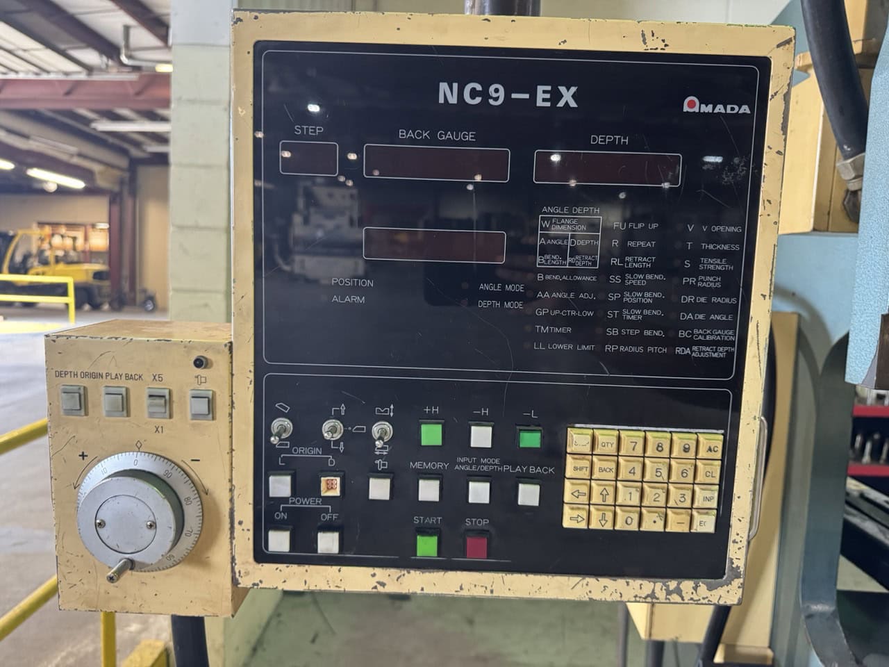 100 Ton x 8′ Amada RG-100S CNC Press Brake, 1987 – NC9-EX Control - Image 8