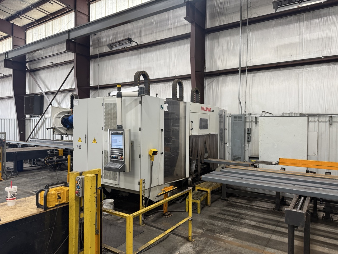 Ficep Valiant Steel Processing Line with 453 VLB Beam Drill & K100E Band Saw, 2021/2023 - Image 3