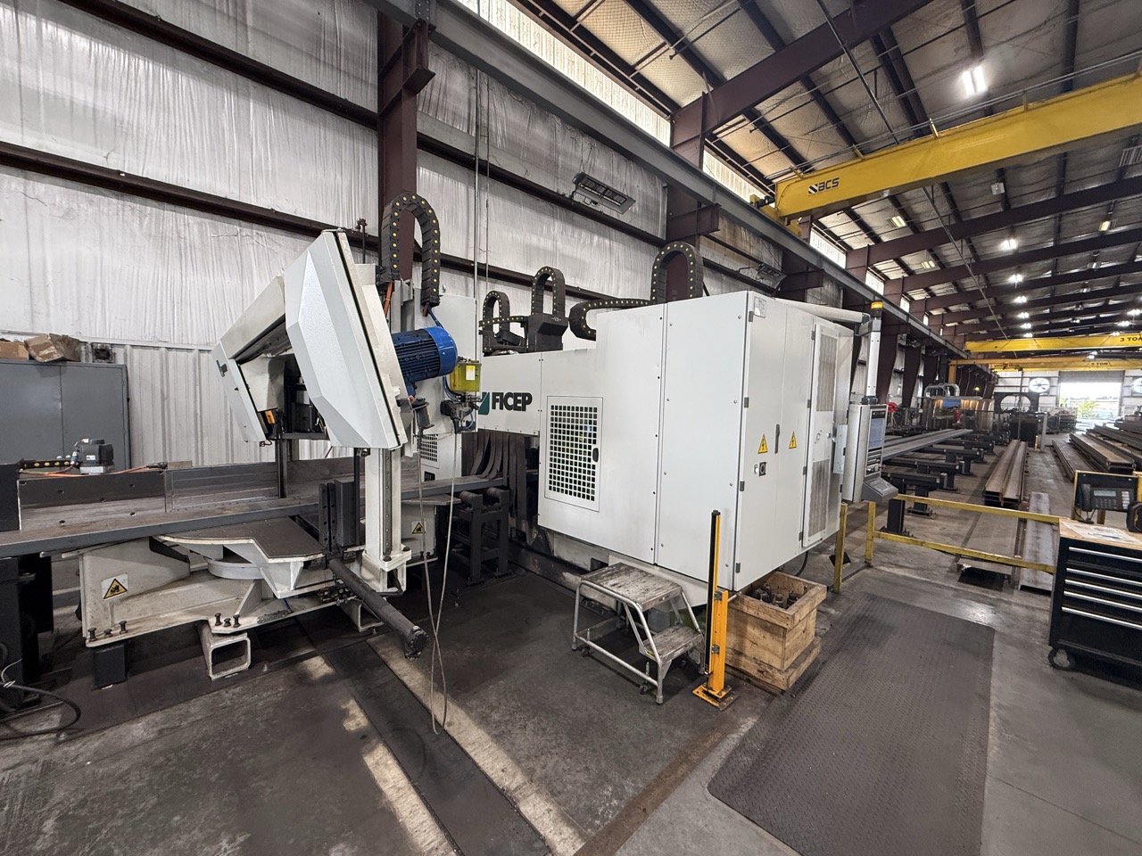 Ficep Valiant Steel Processing Line with 453 VLB Beam Drill & K100E Band Saw, 2021/2023 - Image 4