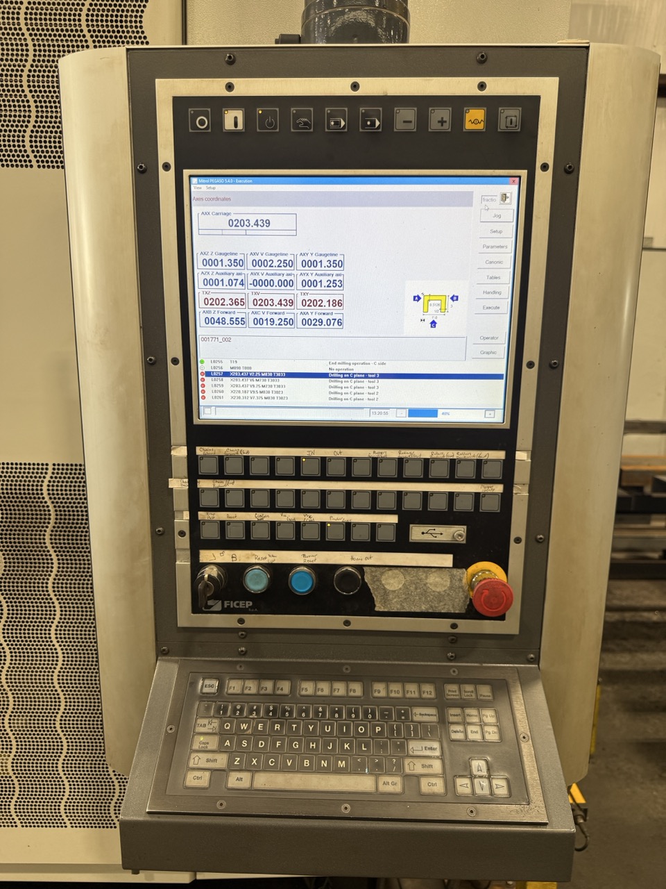 Ficep Valiant Steel Processing Line with 453 VLB Beam Drill & K100E Band Saw, 2021/2023 - Image 5