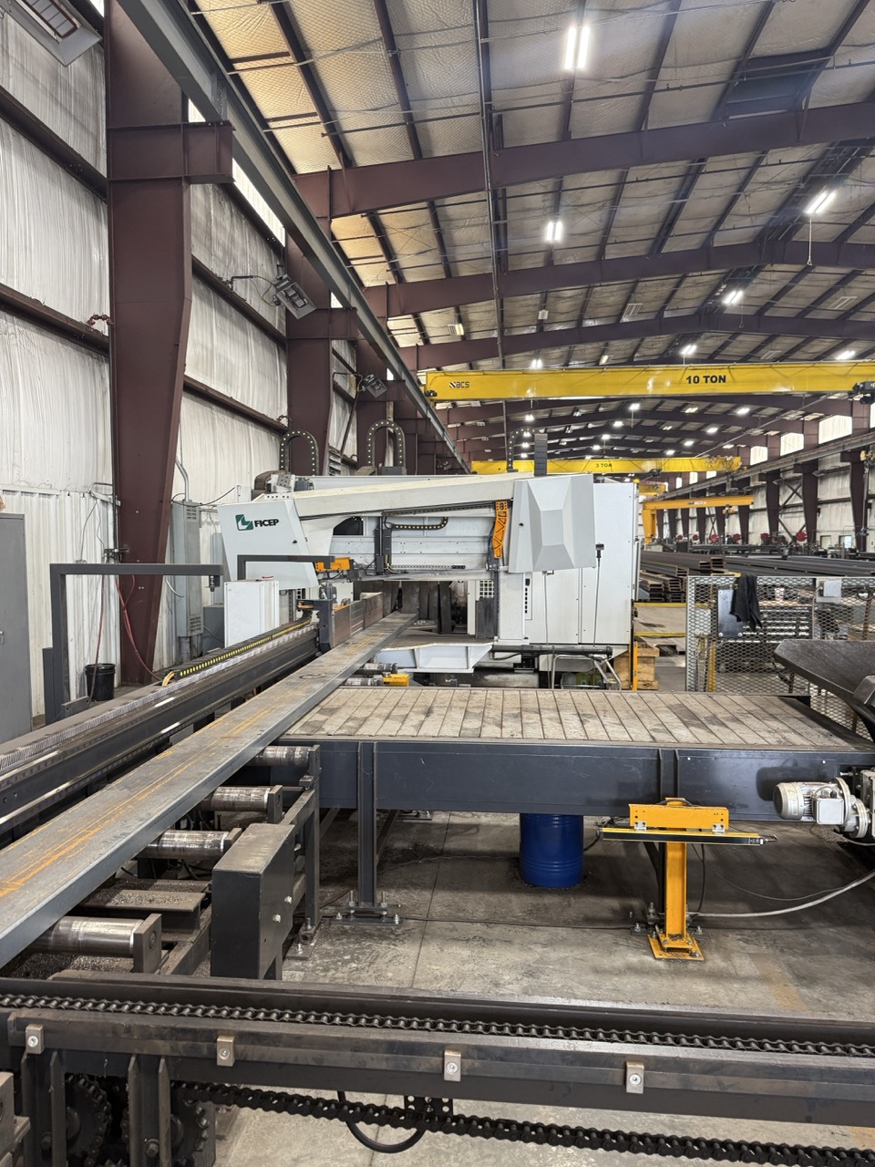 Ficep Valiant Steel Processing Line with 453 VLB Beam Drill & K100E Band Saw, 2021/2023 - Image 11