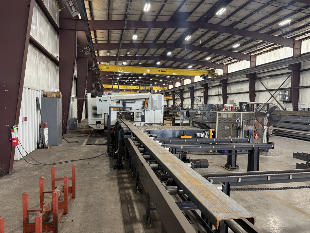 Ficep Valiant Steel Processing Line with 453 VLB Beam Drill & K100E Band Saw, 2021/2023 - Image 13