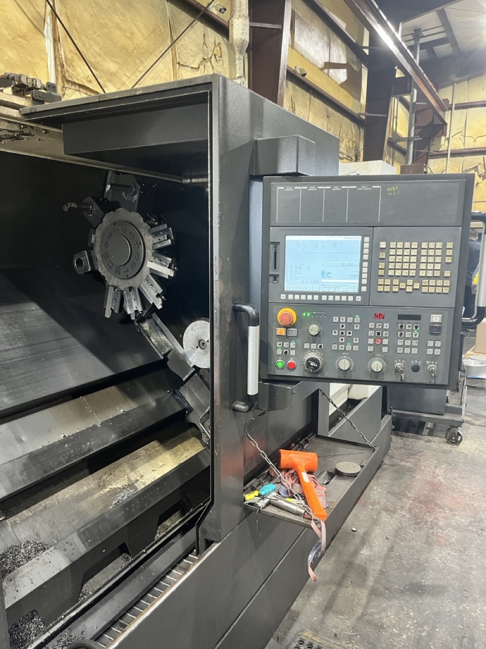 Hyundai Wia L300LMC CNC Lathe, 2018 - Live Tooling, Box Ways, Tailstock, C-Axis, Chip Conveyor - Image 2