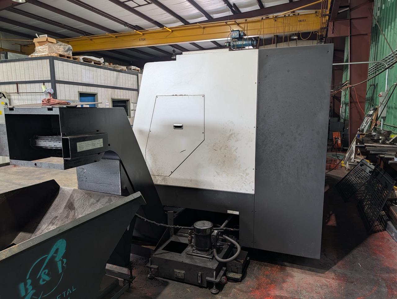 Hyundai Wia L400LC CNC Lathe, 2018 - Box Ways, Tailstock, Chip Conveyor - Image 14
