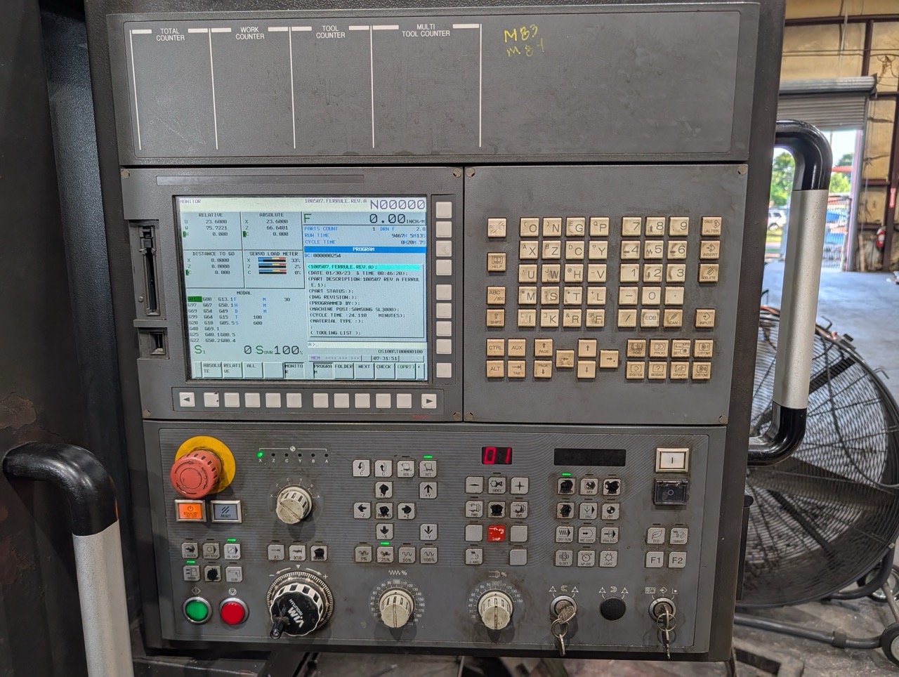 Hyundai Wia L300LMC CNC Lathe, 2018 - Live Tooling, Box Ways, Tailstock, C-Axis, Chip Conveyor - Image 5