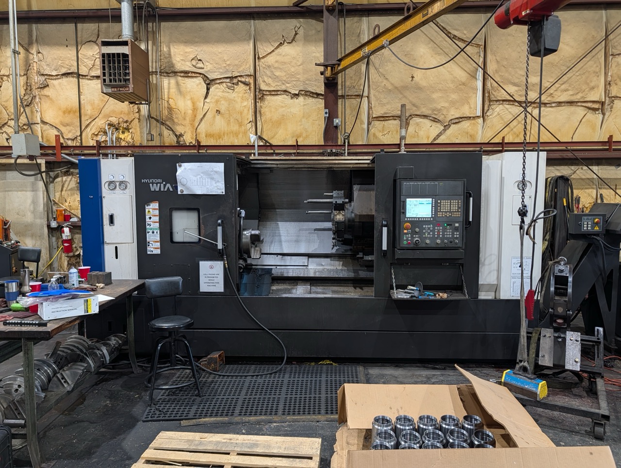 Hyundai Wia L300LMC CNC Lathe, 2018 - Live Tooling, Box Ways, Tailstock, C-Axis, Chip Conveyor - Image 8