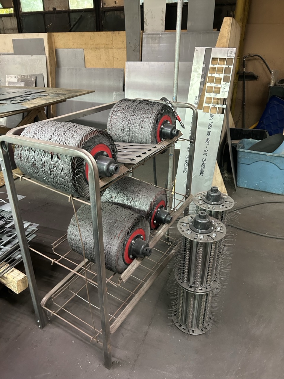 52" Timesavers 2211-05-9 Wide Belt Rotary Brush Deburring Machine, 2024 - Low Hours, Dust Collector, Extra Brushes - Image 5